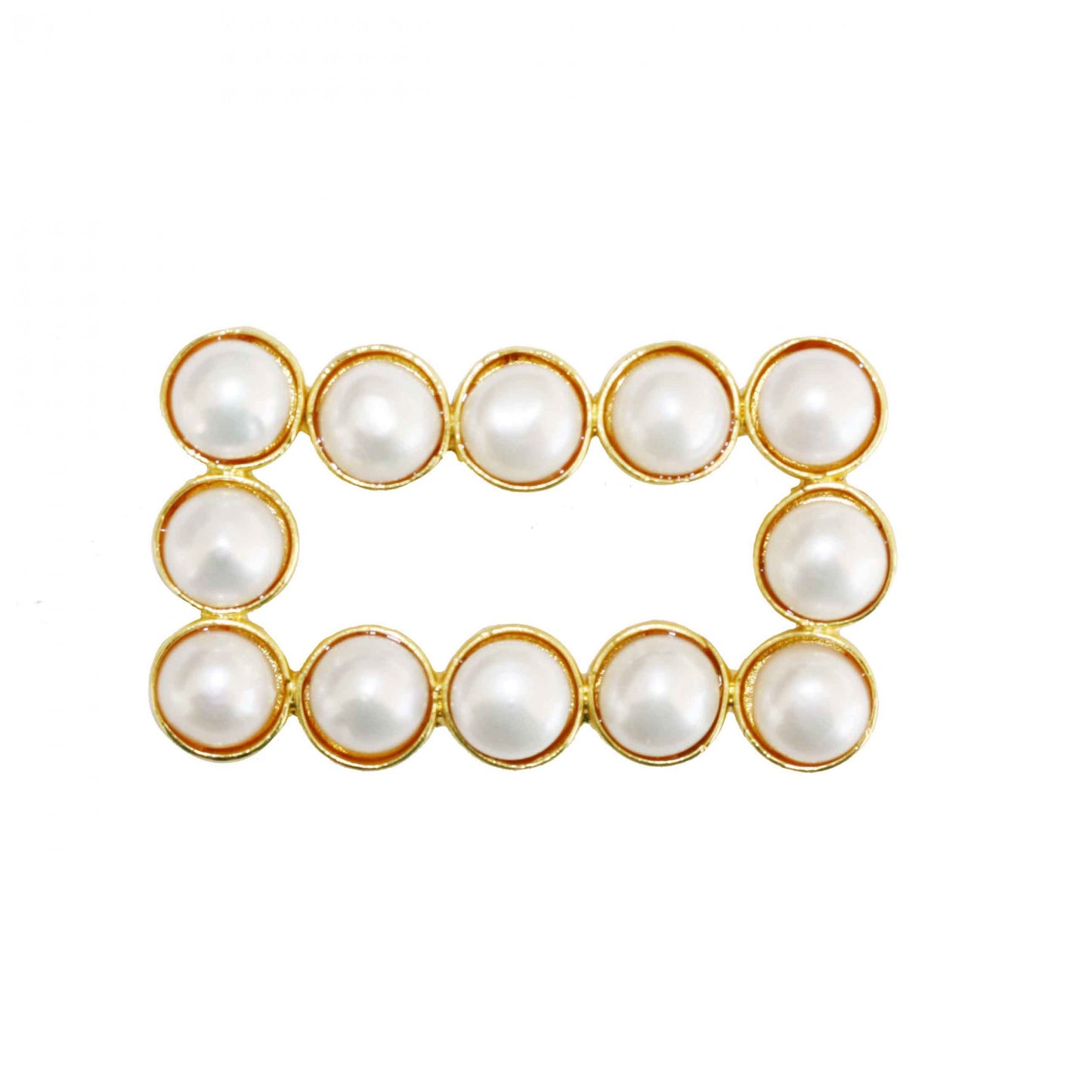 Rectangular Pearl Belt Buckle