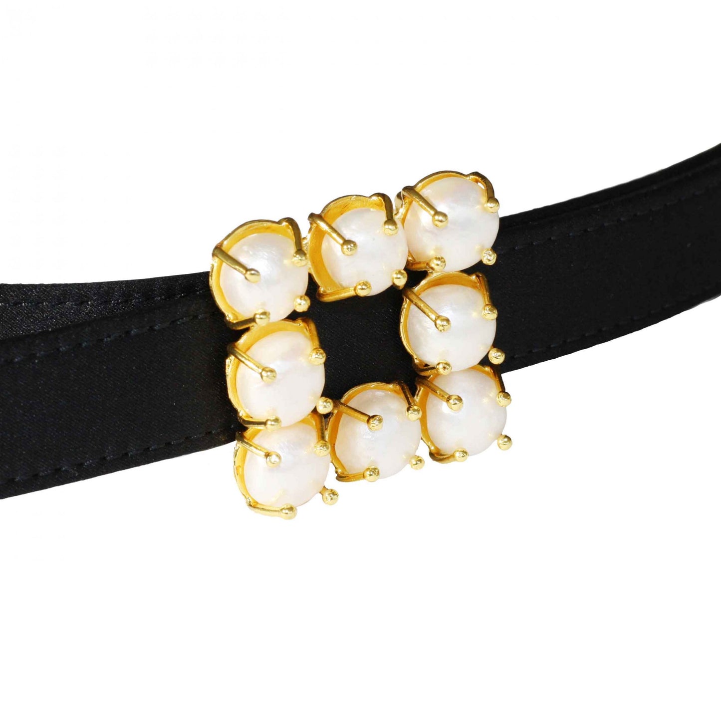 Baroque Pearl Belt Buckle